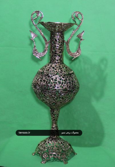 گلدان کنارسالنی برنجی مدل فرحی